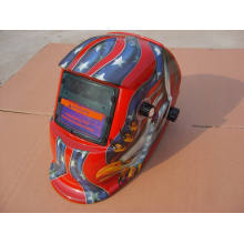 Rojo diseño de moda seguridad de soldadura casco sts2 filtro